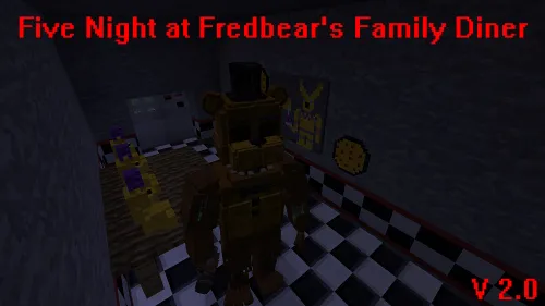 Five nights at Fredbear's Family Diner — Minecraft xarita, rasm 1