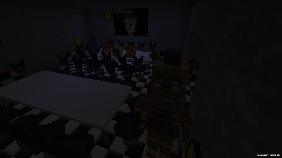 Five nights at Fredbear's Family Diner — Minecraft xarita, rasm 2