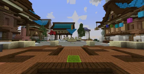 Server uchun qishki spawn — Minecraft xarita, rasm 1