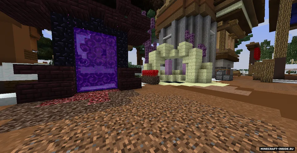 Server uchun qishki spawn — Minecraft xarita, rasm 2
