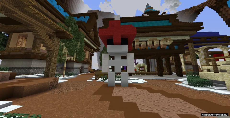 Server uchun qishki spawn — Minecraft xarita, rasm 3