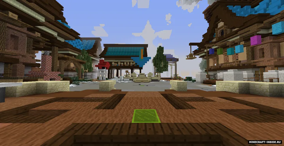 Server uchun qishki spawn — Minecraft xarita, rasm 4
