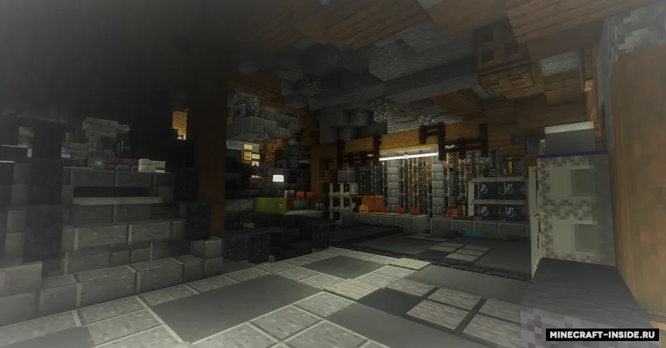 (Winter) AO Wayne Manor: Revival: Déjà vu — Minecraft xarita, rasm 4