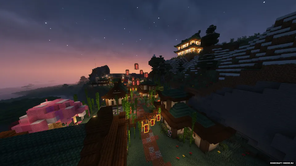 Tog'lardagi yapon qishlog'i — Minecraft xarita, rasm 3