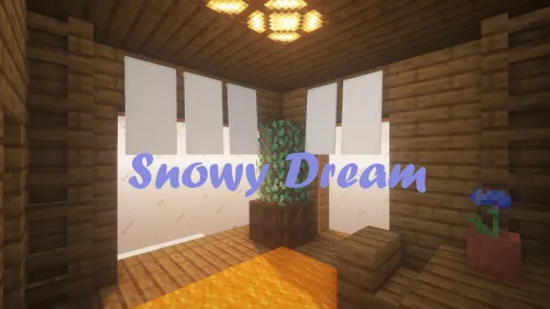 Snowy Dream — Minecraft xarita, rasm 1