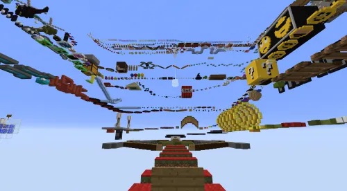 Long sleeping parkour — Minecraft xarita, rasm 1