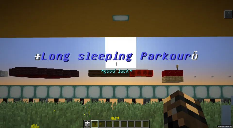 Long sleeping parkour — Minecraft xarita, rasm 3