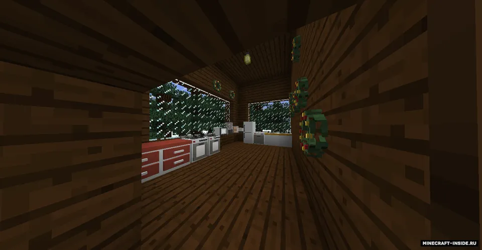 Yangi yil ostidagi uy — Minecraft xarita, rasm 2