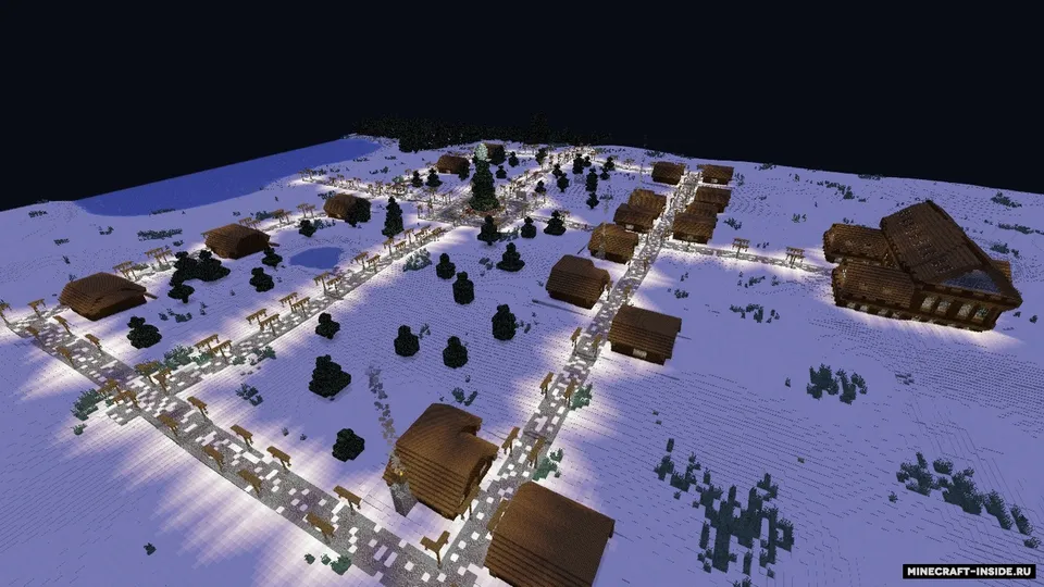 Yangi yil qishlog'i: Cheksiz yangi yil — Minecraft xarita, rasm 2