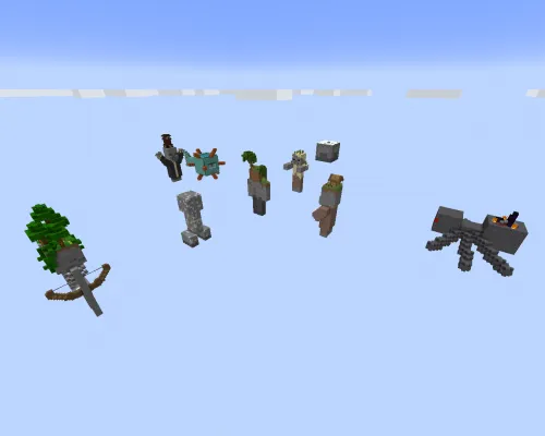 Survival among giant creatures — Minecraft xarita, rasm 1