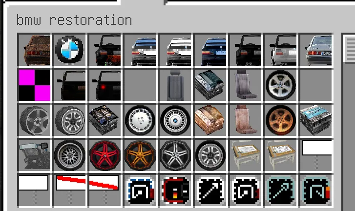BMW Restoration Pack By MrKapusta — Minecraft mod, rasm 2