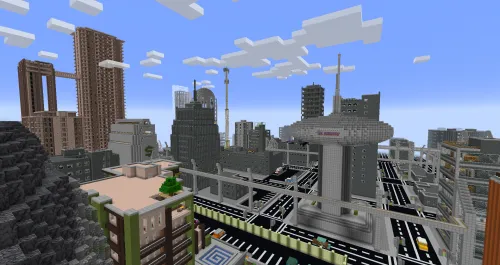 Horizon City - Advanced World — Minecraft xarita, rasm 1