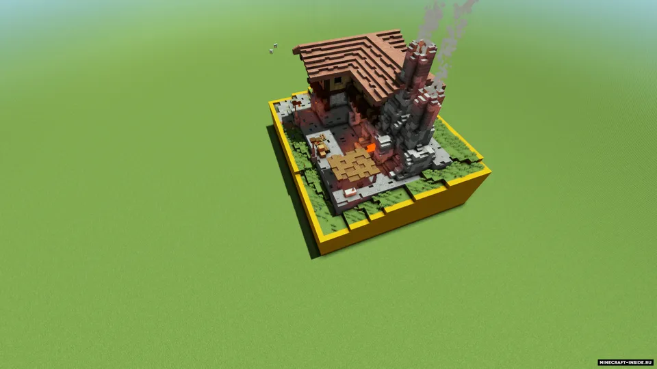 O'rta asr temirchiligi | uy | eritish pechi — Minecraft xarita, rasm 5