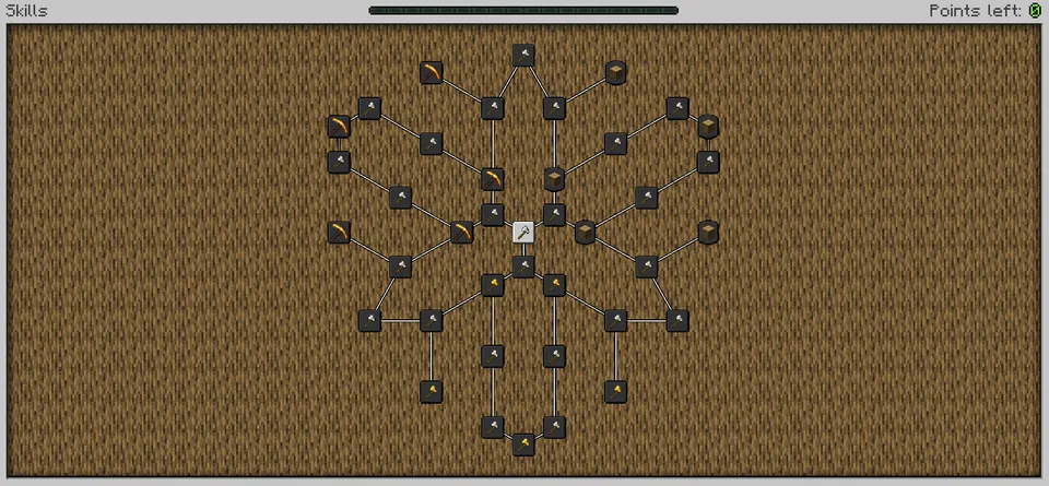 RPG skill tree — Minecraft mod, rasm 4