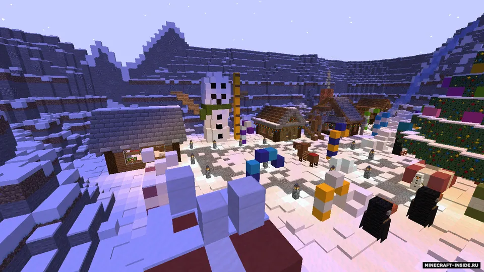 Ustunlar uchun yangi yil xaritasi — Minecraft xarita, rasm 4