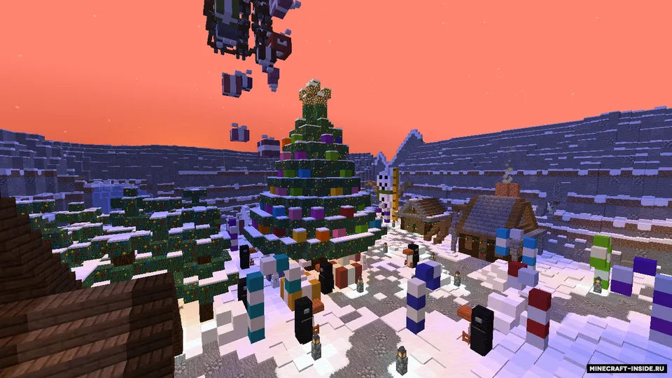 Ustunlar uchun yangi yil xaritasi — Minecraft xarita, rasm 6