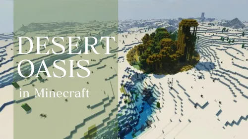 Yashirin zindonli cho'l vohasi — Minecraft xarita, rasm 1