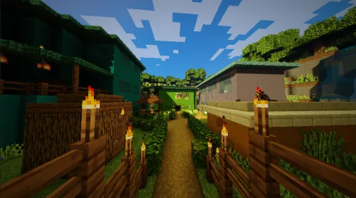 Tog'lar bilan o'ralgan shaharlar — Minecraft xarita, rasm 1