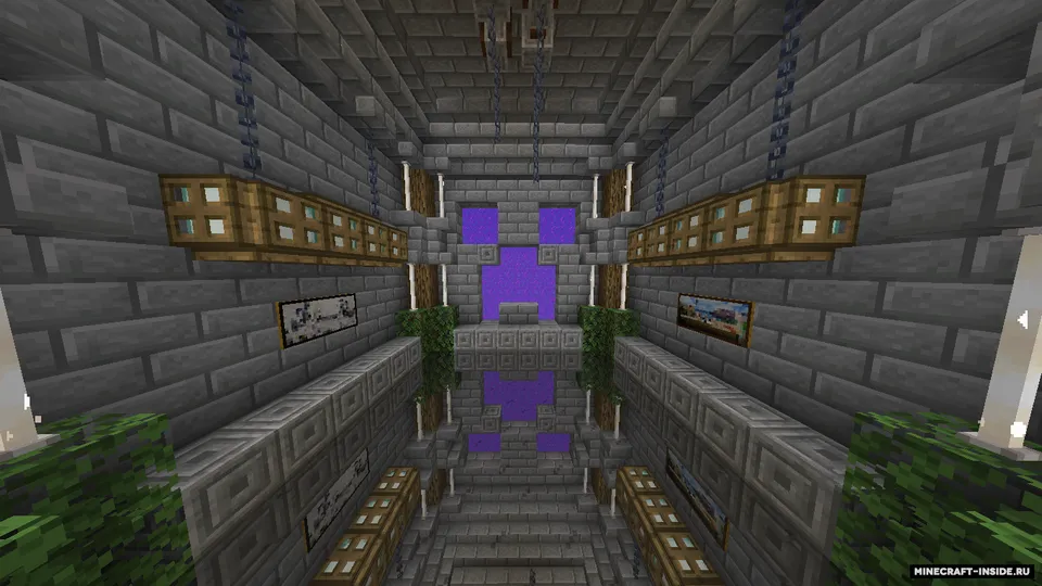 Ko'zguli polga ega do'zax portali — Minecraft xarita, rasm 3