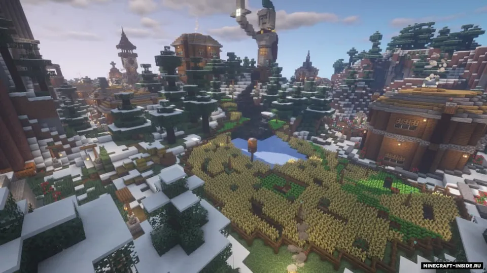 Village in The Snowy Taiga 2 — Minecraft xarita, rasm 7