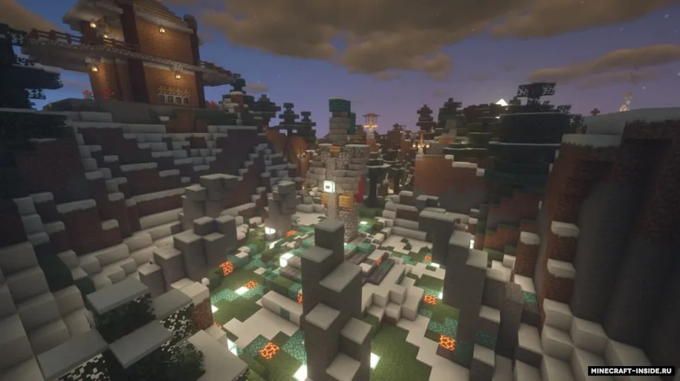 Village in The Snowy Taiga 2 — Minecraft xarita, rasm 8