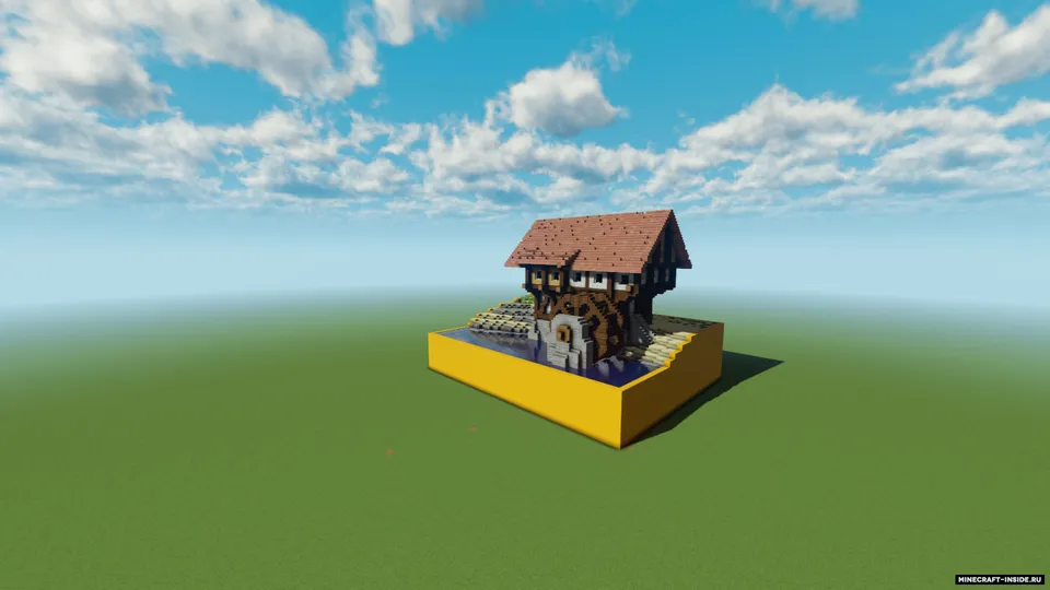 Suv tegirmoni | O'rta asr uyi — Minecraft xarita, rasm 3