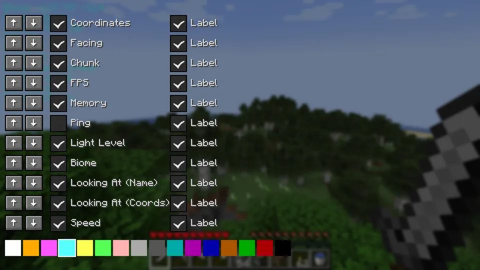 Clean HUD — Minecraft mod, rasm 4