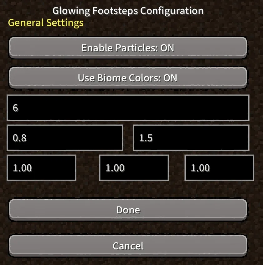 GlowingFootsteps — Minecraft mod, rasm 5