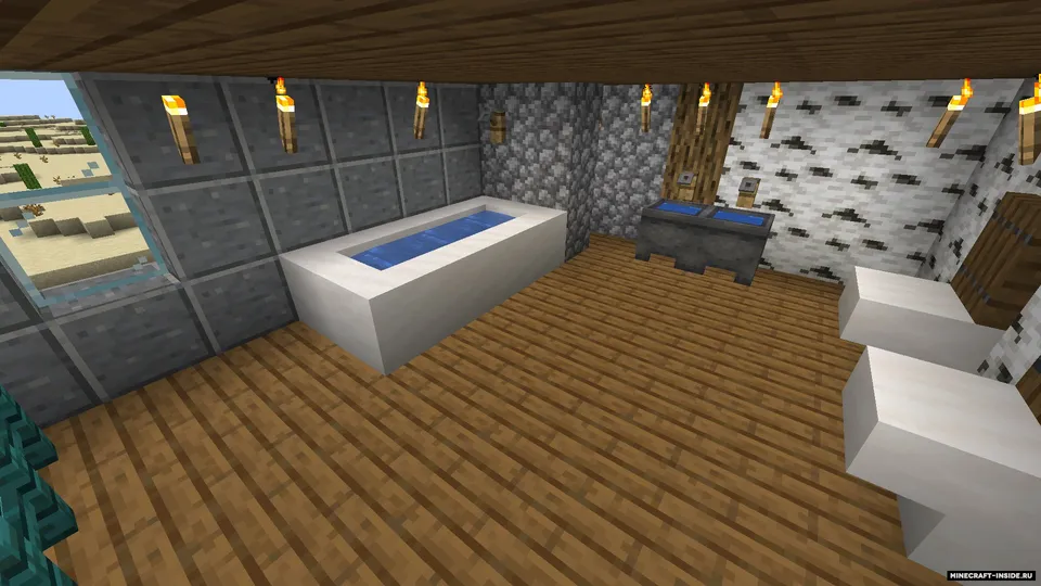 Cho'ldagi to'rt qavatli uy — Minecraft xarita, rasm 6