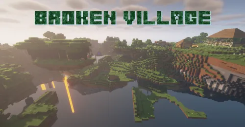 Broken village — Minecraft xarita, rasm 1