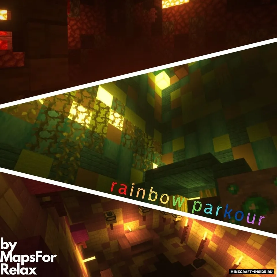 Rainbow Parkour by MapsForRelax — Minecraft xarita, rasm 7