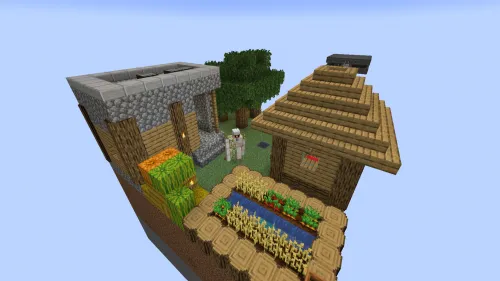 Bitta chankda omon qolish — Minecraft xarita, rasm 1