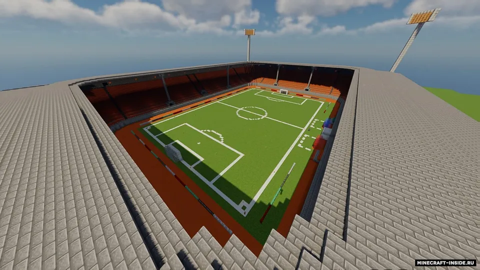 Futbol stadioni — Minecraft xarita, rasm 2