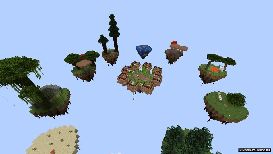 Uchar orollar xaritasi — Minecraft xarita, rasm 3
