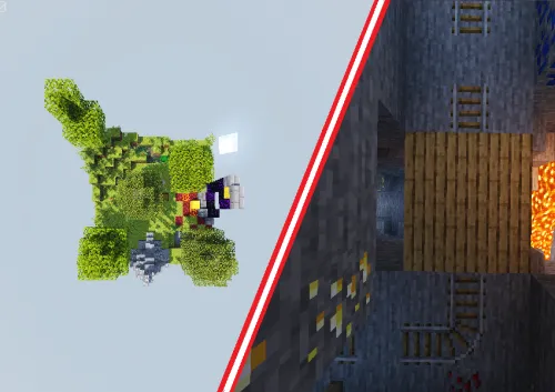 Bitta chankda omon qolish — Minecraft xarita, rasm 1