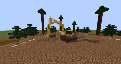 Taygadagi kichik traktor — Minecraft xarita, rasm 1