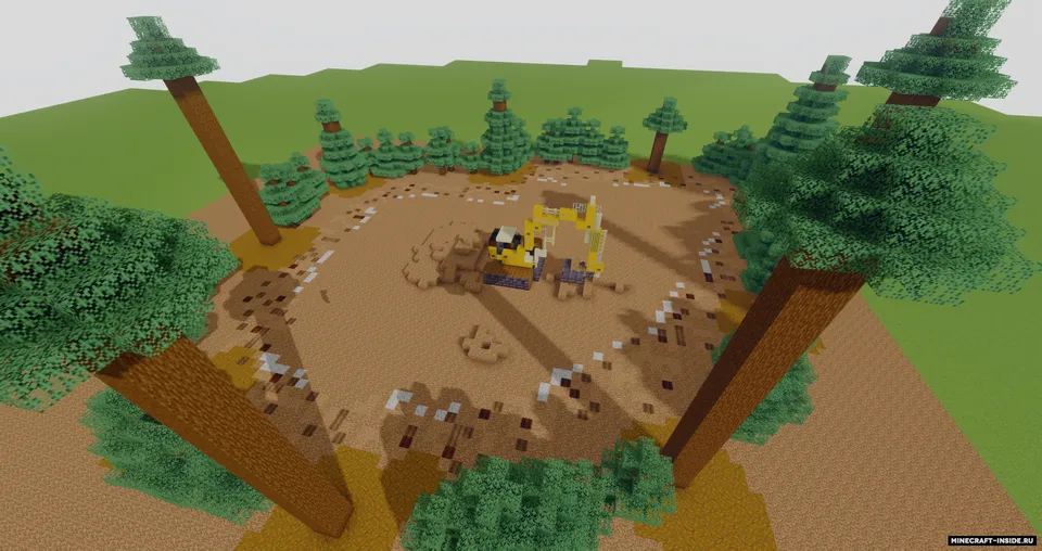 Taygadagi kichik traktor — Minecraft xarita, rasm 4