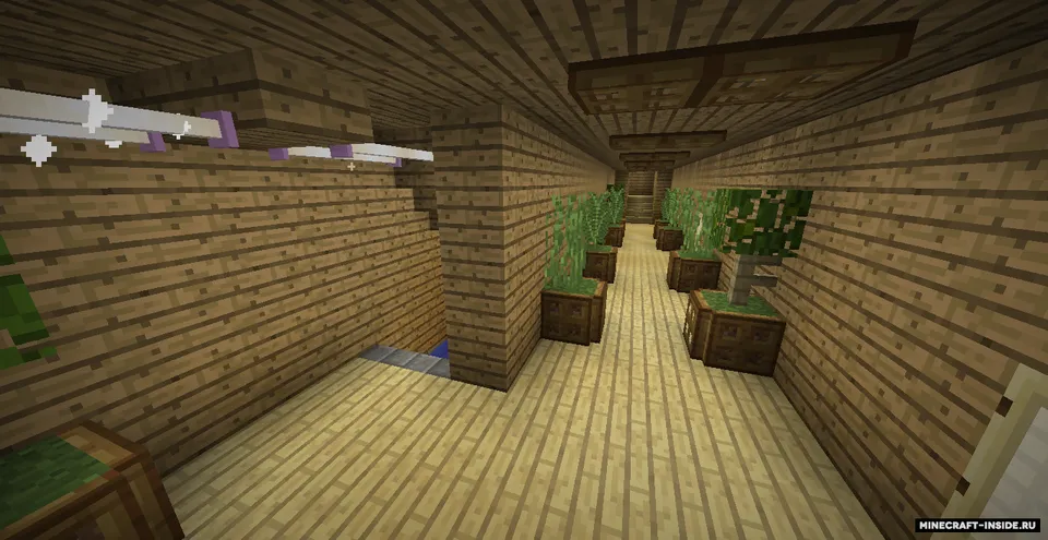 Tugmachali va suv toshqini bor uy — Minecraft xarita, rasm 4