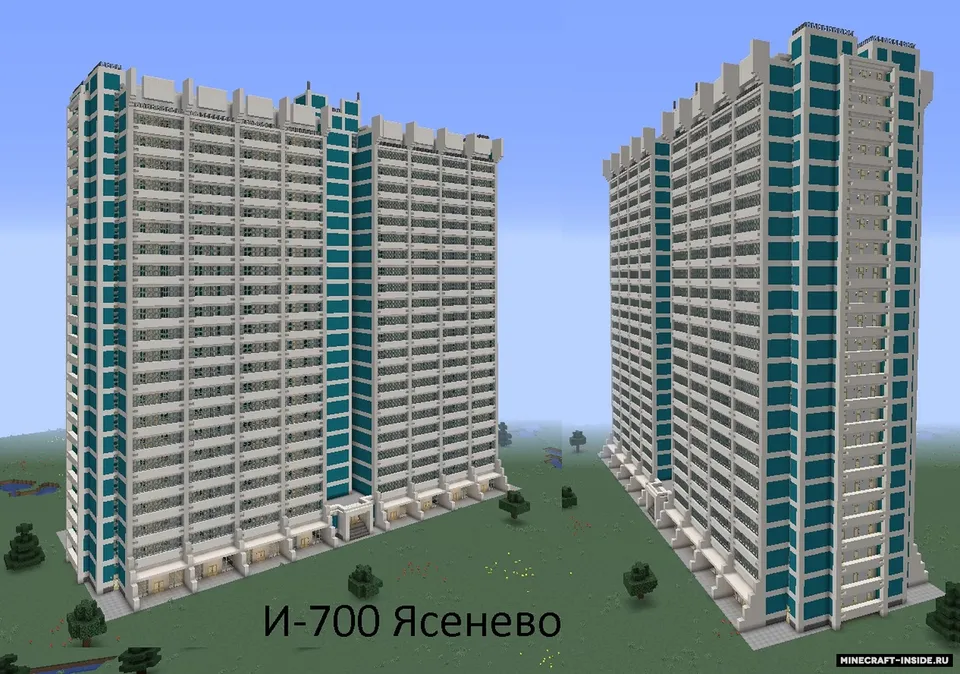SSSR panel uylari — Minecraft xarita, rasm 3
