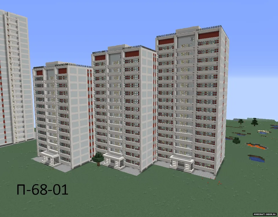 SSSR panel uylari — Minecraft xarita, rasm 7