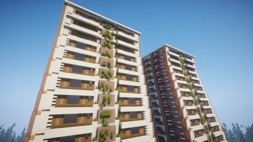 Pishiq-puqish yetkazilgan turar-joy mavzesi — Minecraft xarita, rasm 1
