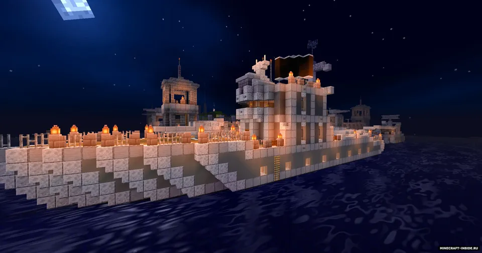 Suv ustidagi kichik harbiy baza — Minecraft xarita, rasm 3