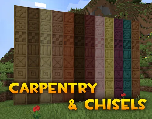 Carpentry & Chisels — Minecraft mod, rasm 1