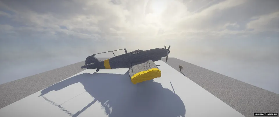 Qiruvchi samolyot 1935-1945 Messerschmitt Bf 109 — Minecraft xarita, rasm 4