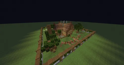 Belanchakli chiroyli yog'och uy — Minecraft xarita, rasm 1