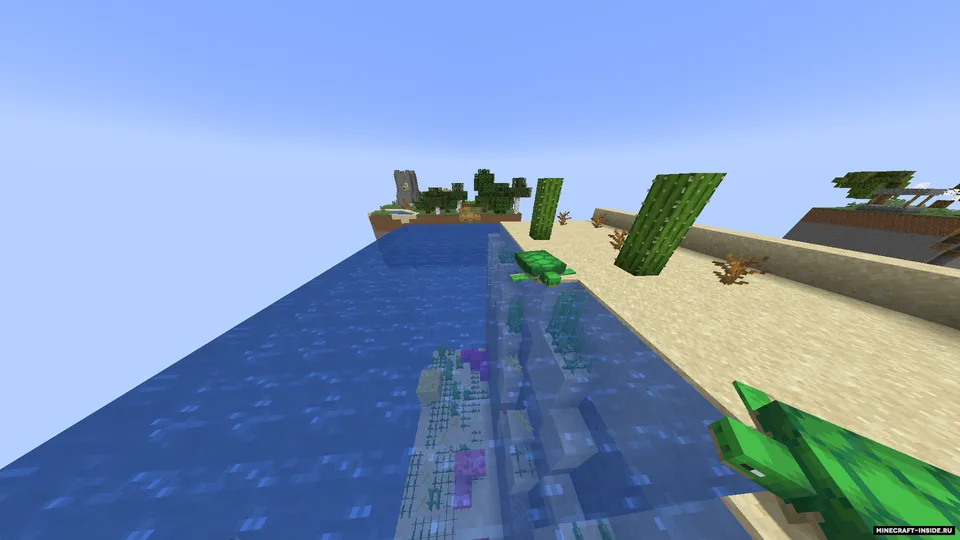 Uchib yuruvchi orollarda xardkor — Minecraft xarita, rasm 2