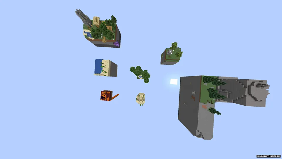 Uchib yuruvchi orollarda xardkor — Minecraft xarita, rasm 7