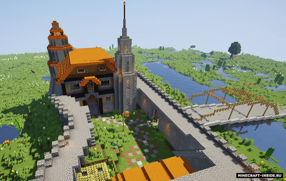 Suv bo'yidagi qasr — Minecraft xarita, rasm 3