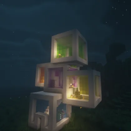 Kubik uy — Minecraft xarita, rasm 1