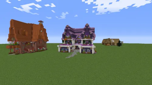 Uch uy — Minecraft xarita, rasm 1